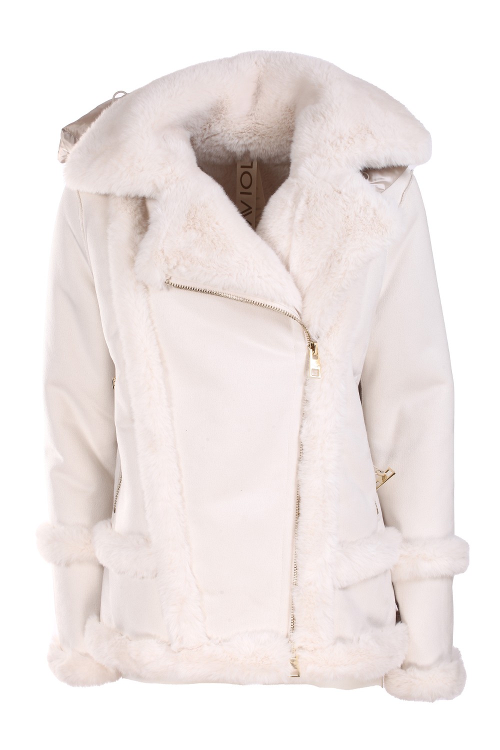 shop VIOLANTI  Bomber: Violanti montone in eco pelliccia.
Chiusura con zip, asimmetrica.
Tasche cin zip, profilate di pelliccia.
Cappuccio staccabile.
Fondo delle maniche provvisto di zip.
Composizione: 90% poliestere 10% nylon.
Made in P.R.C.. VL09 5300-530 number 7023886